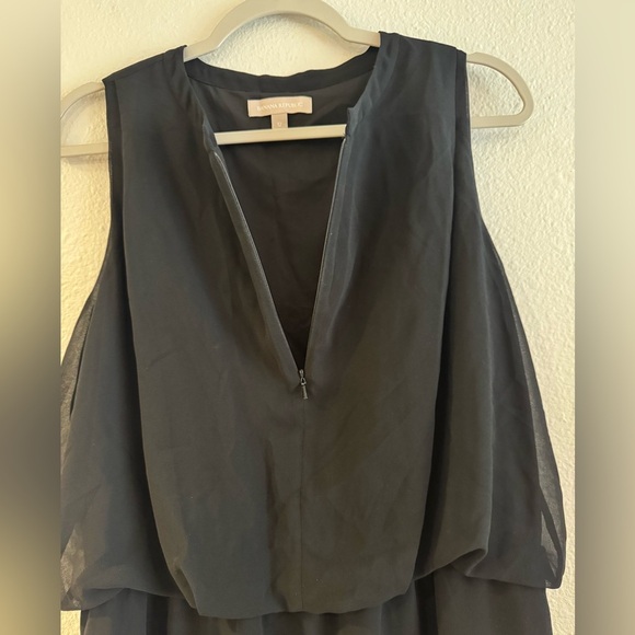 Banana Republic Black Mini Zip Front Dress size 12 - Picture 7 of 10